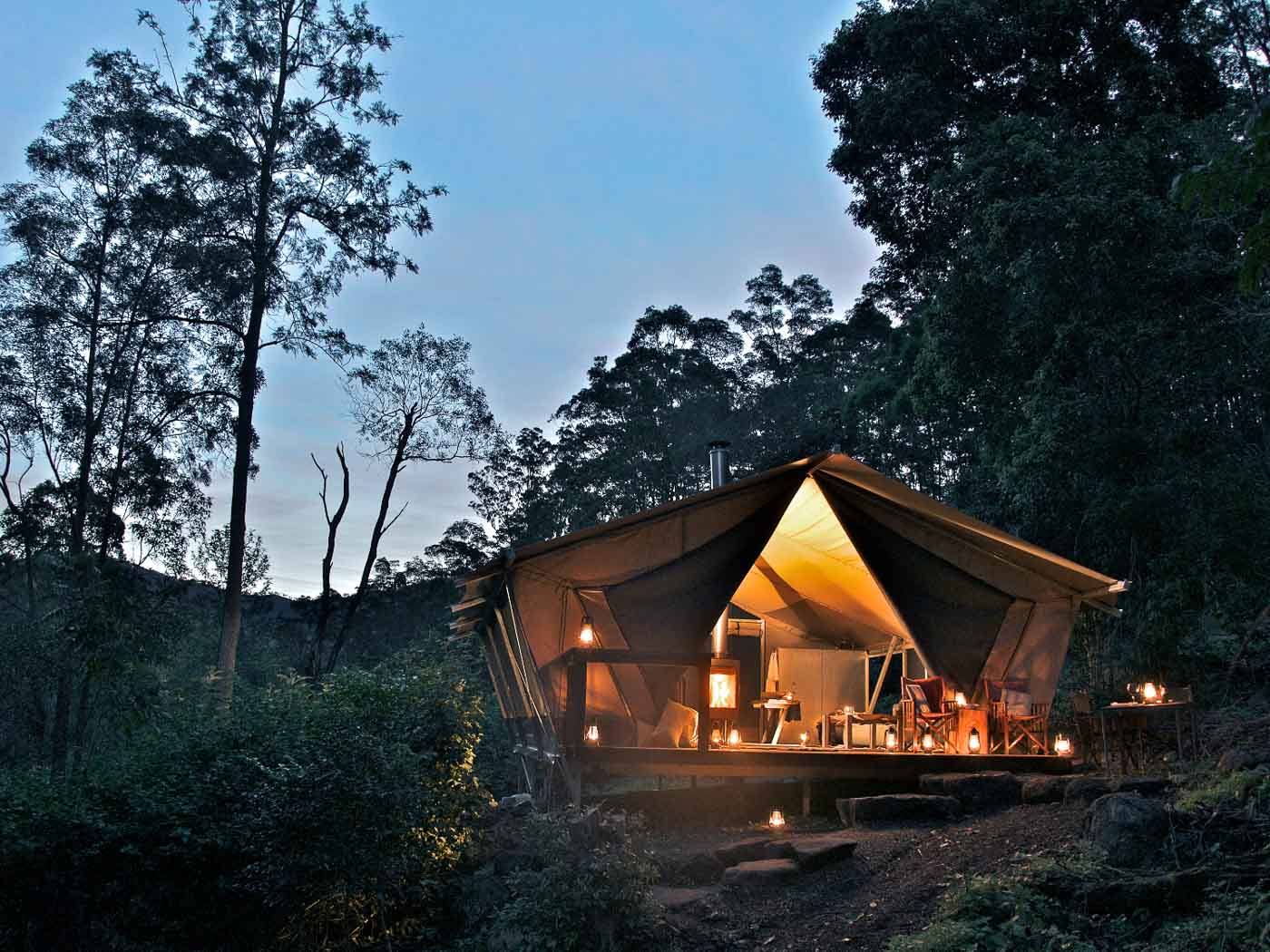 Nightfall Wilderness Camp | Glamping.com In a relatively untouched pocket of Lost World paradise